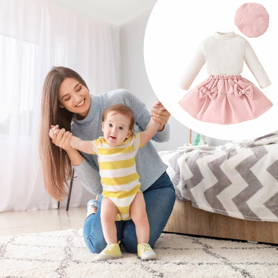 Ensemble Fille - FestiveCharm™ - Rose Dragée