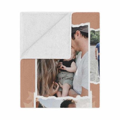 Custom 7 Photos Family Memory Blanket for Lovely Family