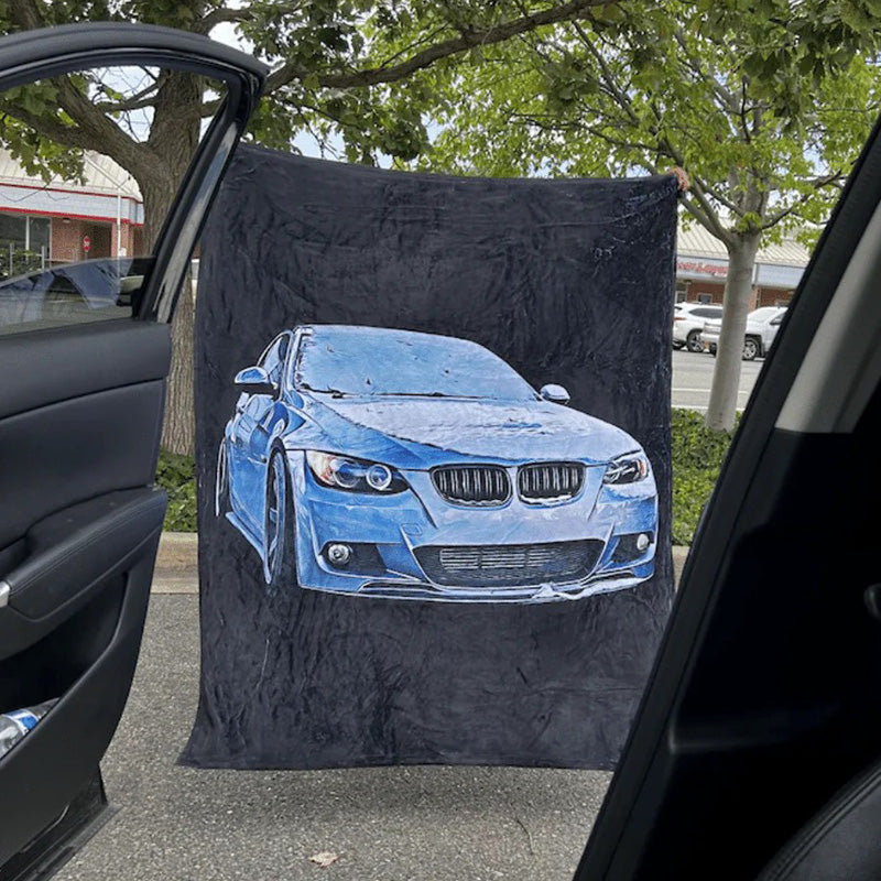 Personalized Picture Car Blanket