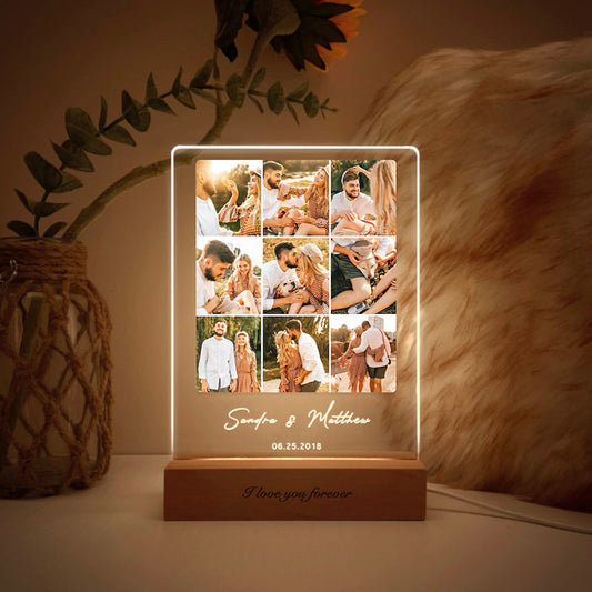 Acrylic Photo Lamp Personalized