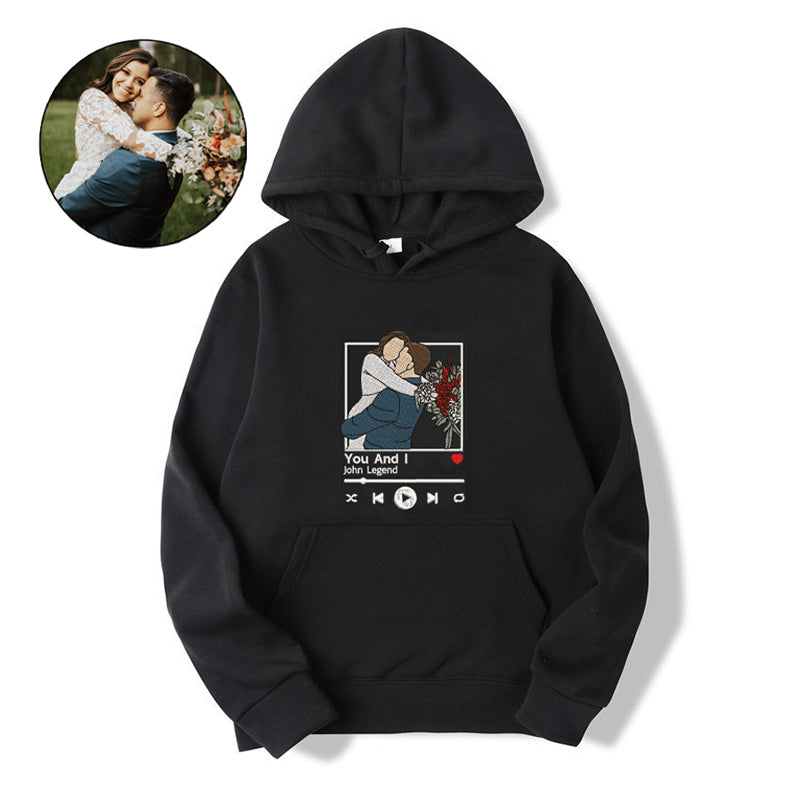 Couple Music Hoodie Personalized