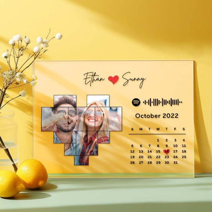 Heart Spotify Plaque Personalized
