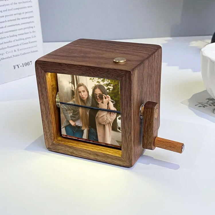 Hand Flip Photo Frame Personalized