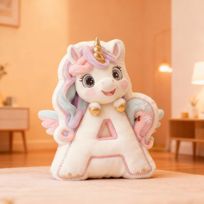 Unicorn Letter Pillow Personalized