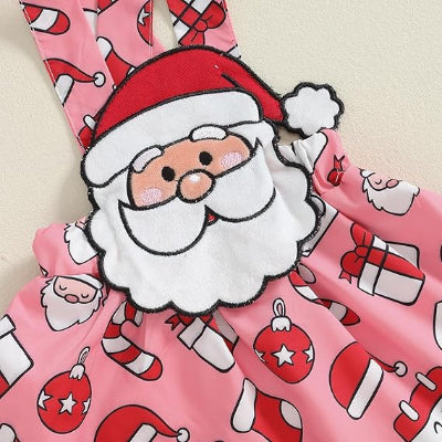 Ensemble Fille - FestiveCharm™ - Rouge Santa