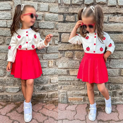 Ensemble Fille - LittleMissStyle™ - Rouge