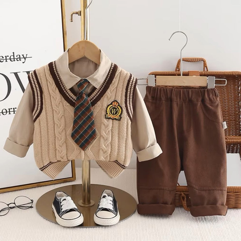 Ensemble Bébé Garçon - PreppyBuddy™ - Khaki